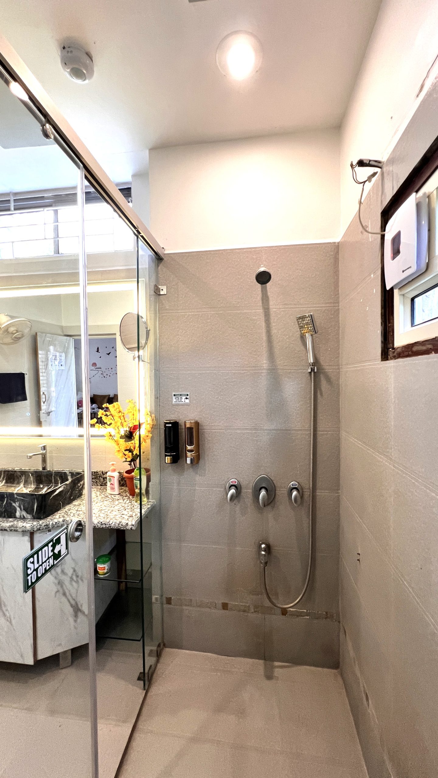 Shower Area with Hot Water
