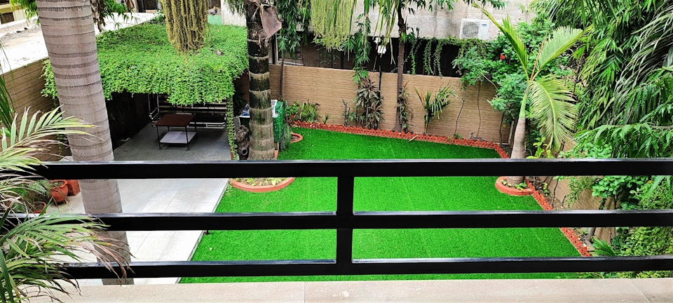 Garden View from Balcony