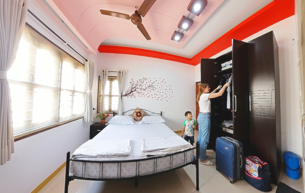Guest Keeping their cloths in wardrobe in bedroom-2